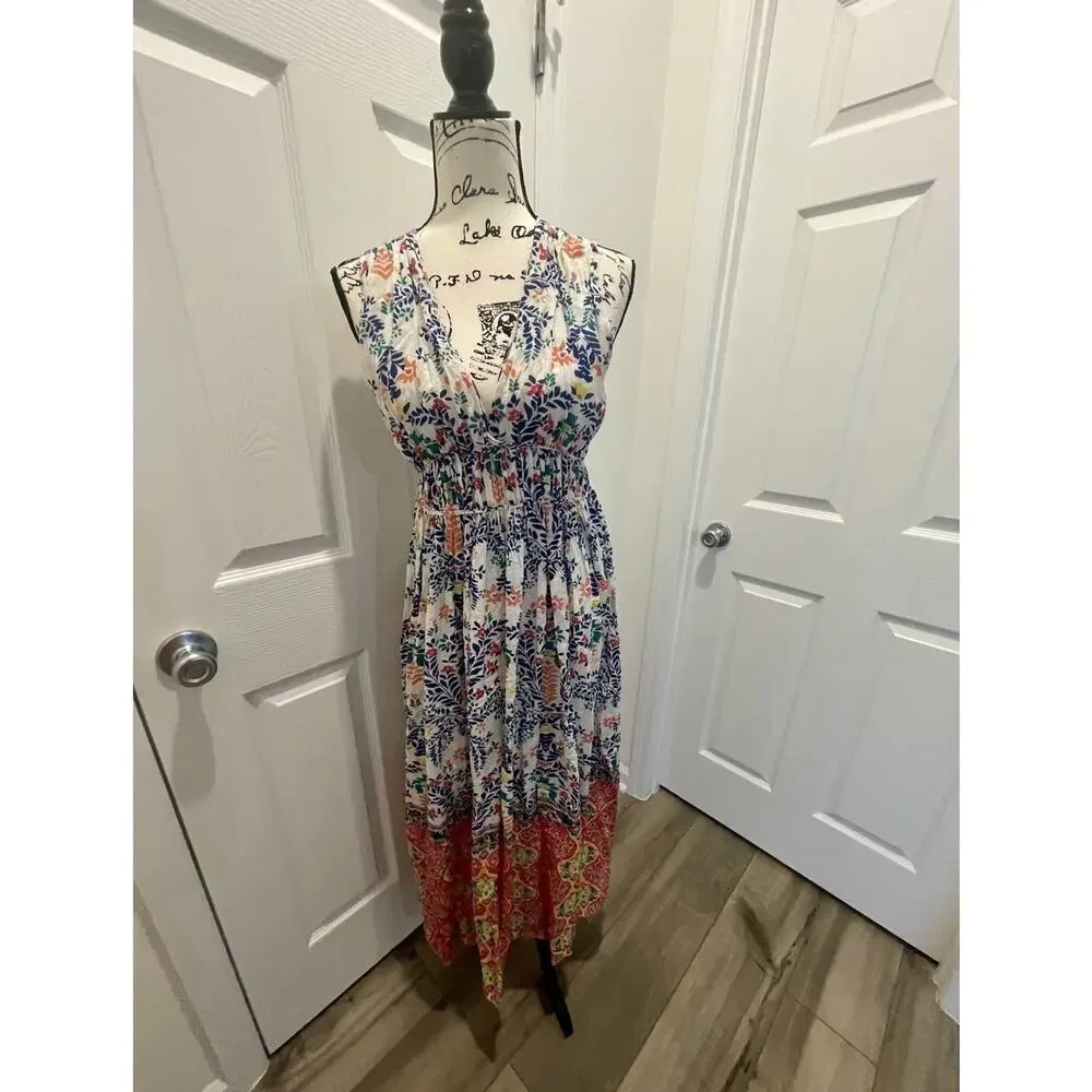 ROBERTA ROLLER RABBIT MAXI DRESS ROSETONE DAKOTA SZ XS QUIET LUXURY COTTAGECORE - Picture 12 of 16